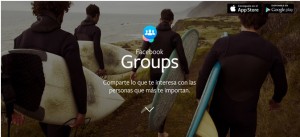 Grupos la nueva app de Facebook.